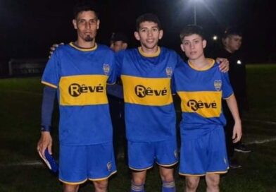 Ezequiel Calvet anotó uno de los tantos de Boca Juniors en la goleada ante Juventud.
