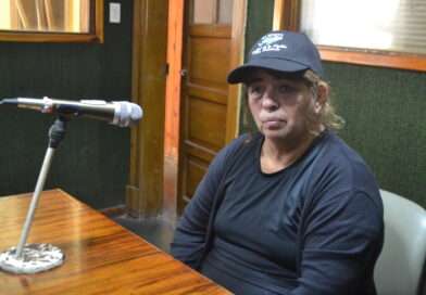 La vecina rojense Ana González participó en Tierra del Fuego de la vigilia.