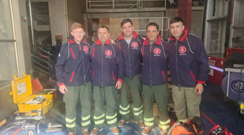 Desde Chile, Leonel Daletto, segundo jefe de los Bomberos Voluntarios, detalló las actividades de la capacitación que están realizando en la Compañía de Quinteros.