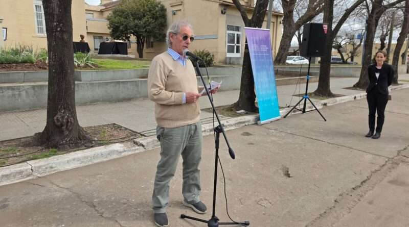 Acto por los 115 años del Hospital «Unzué»: Augusto González Álzaga fue el responsable de unas de las oratorias durante el acto del lunes.